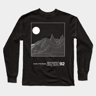 Haruki Murakami / Minimalist Style Graphic Artwork Long Sleeve T-Shirt